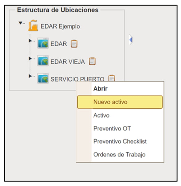 Imagen 2.7. Creación de nuevos activos (1)