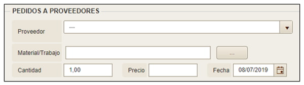 Imagen 4.5. Coste Externo asociado a una OT