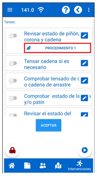 Procedimientos Asociados A Las Intervenciones